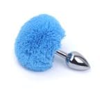 blue fox pompon anal plugs