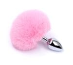 pink fox pompon anal plugs