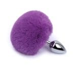 purple fox pompon anal plugs