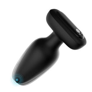 Black anal plug vibrator