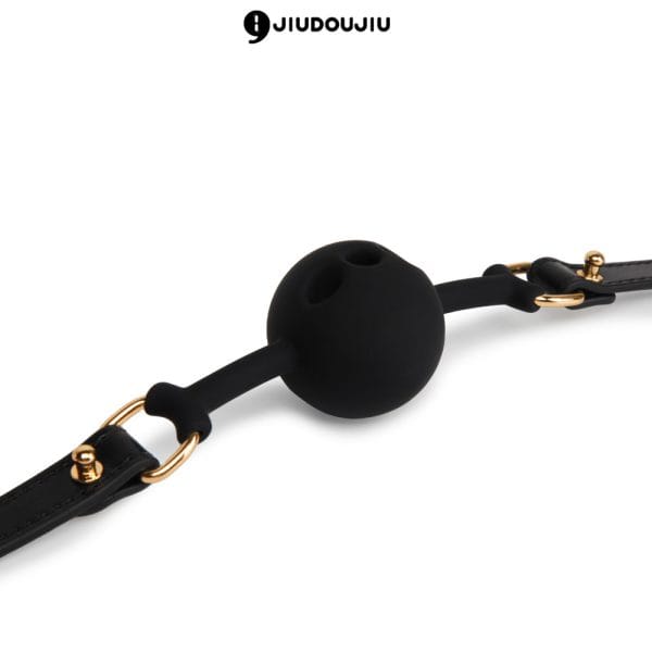 a black ball gag