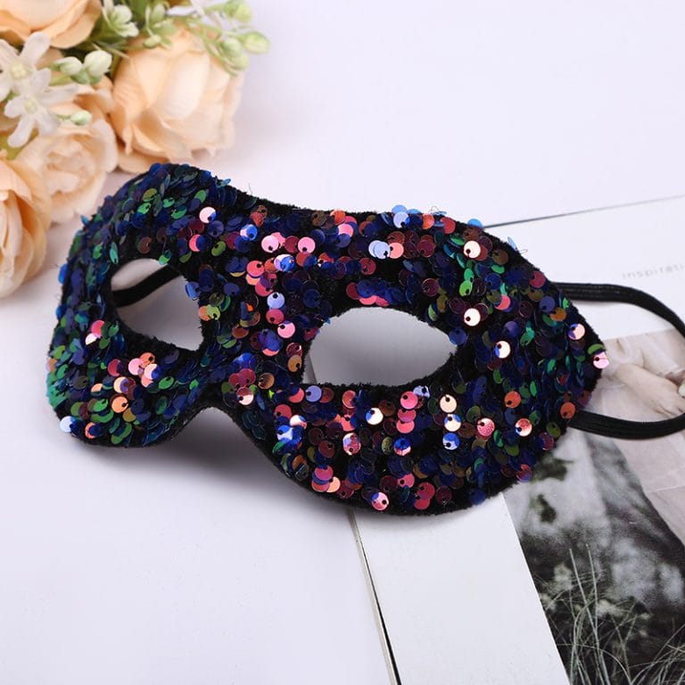 a red bdsm mask